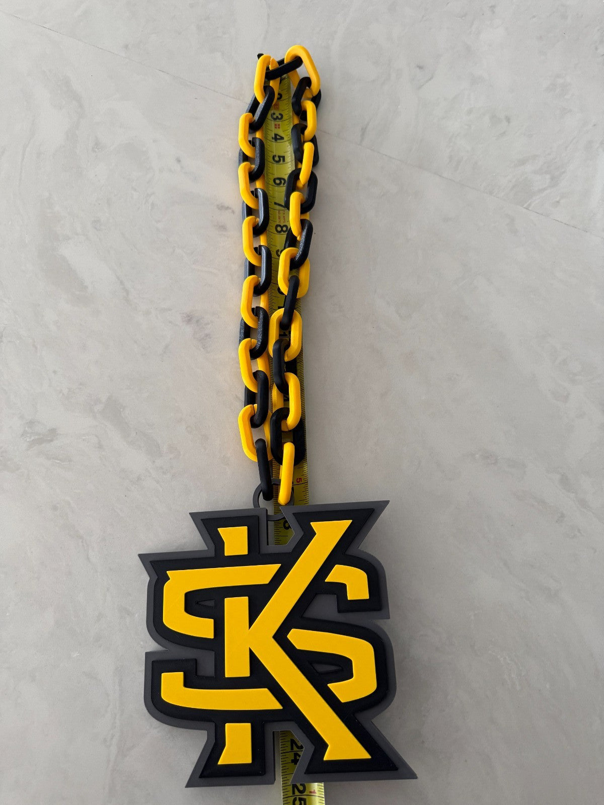 Kennesaw State Owls Logo Oversized Necklace, Pendant Turnover Chain Handmade