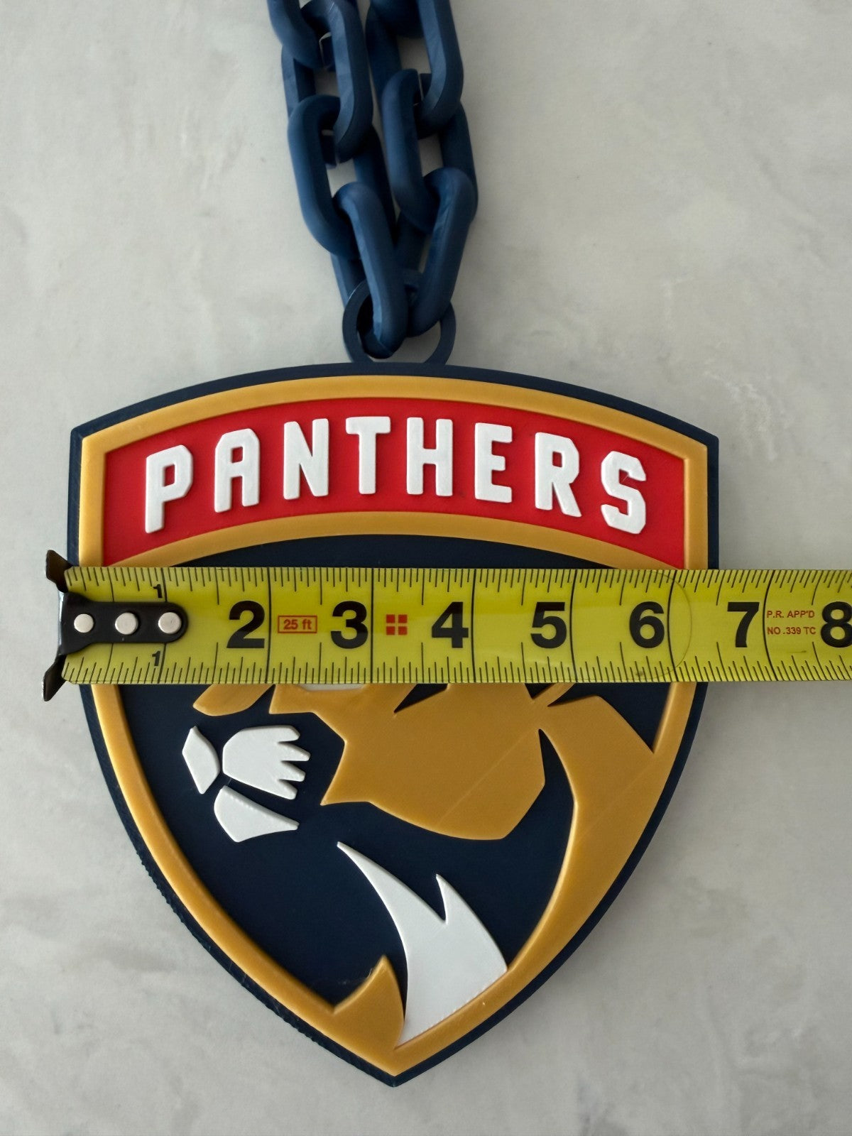 Florida Panthers Logo Oversized Necklace Pendant Chain HandMade 3D Printed