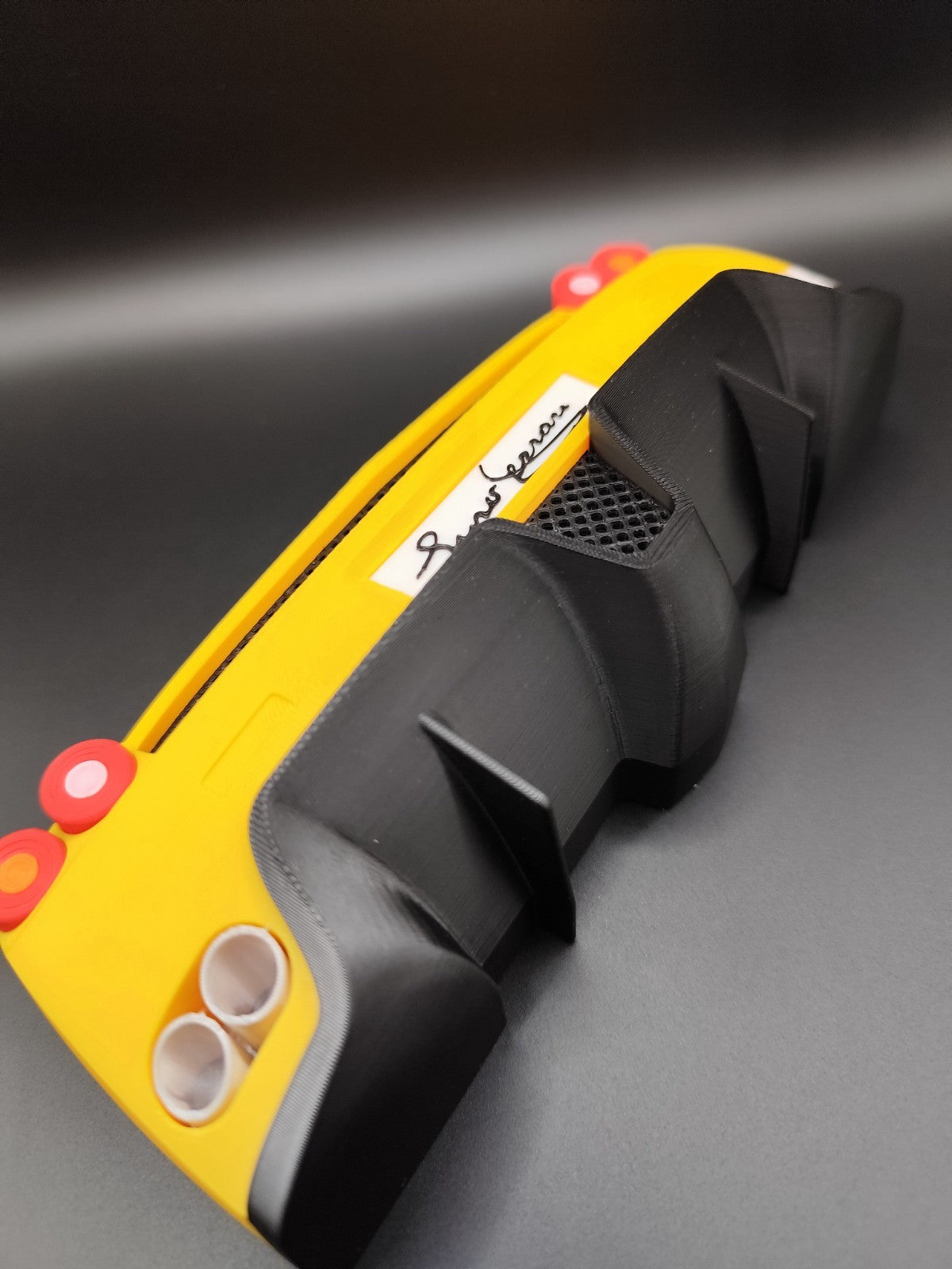 Exotic Supercar Key Holder – Yellow Sports Car Inspired Wall Mount Organizer wit