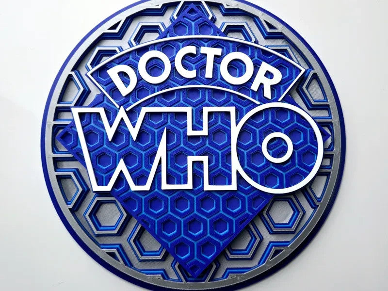 Doctor Who Wall Art Or Display 3D printed Dimensional Mosaic
