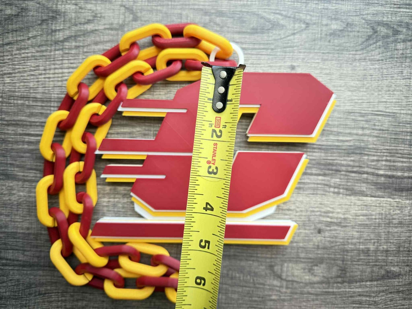 Central Michigan Chippewas Logo Oversized Necklace, Hype Chain [Made To Order]