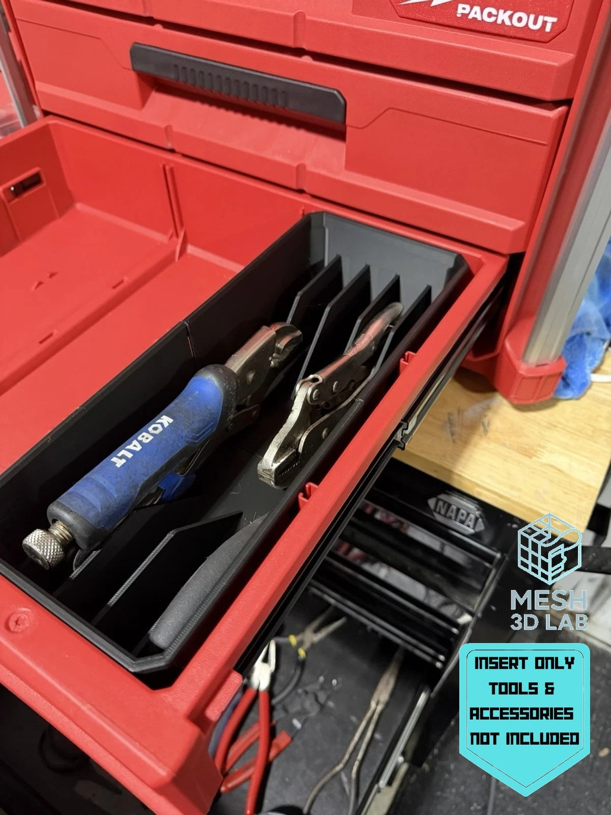 Universal Pliers Organizer Insert for PACKOUT 3-Drawer (Insert Only)