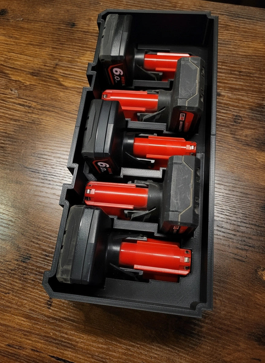 Milwaukee PACKOUT Drawer Insert – M12 High Output Battery Holder (Insert Only)