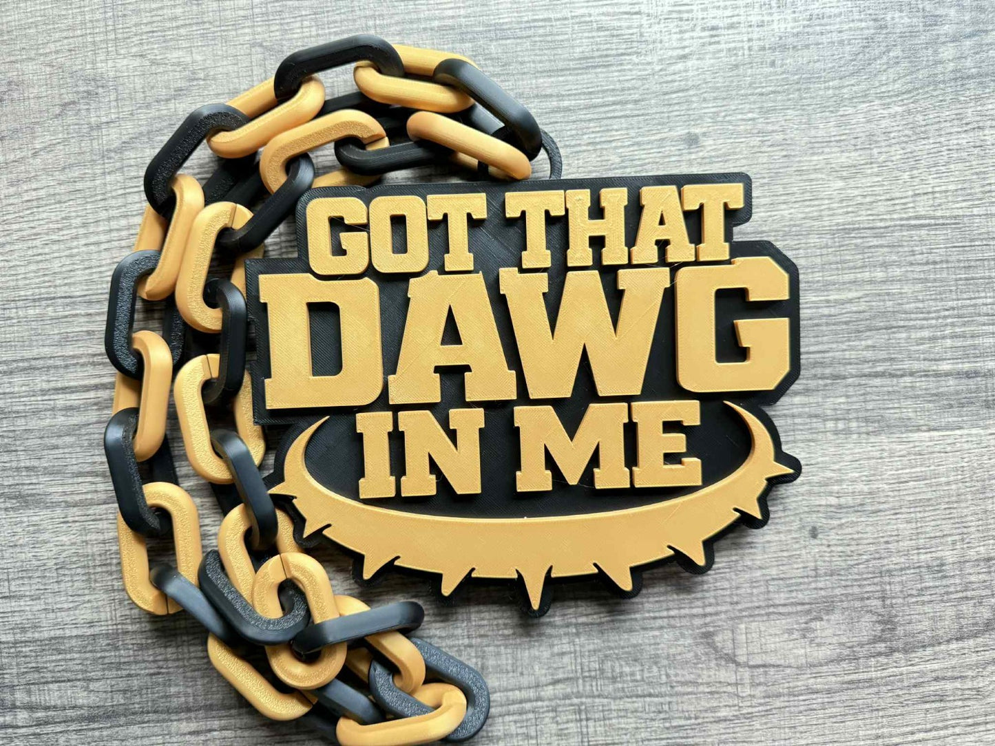 Got That Dawg In Me Oversized Necklace, Hype Chain [Made To Order]