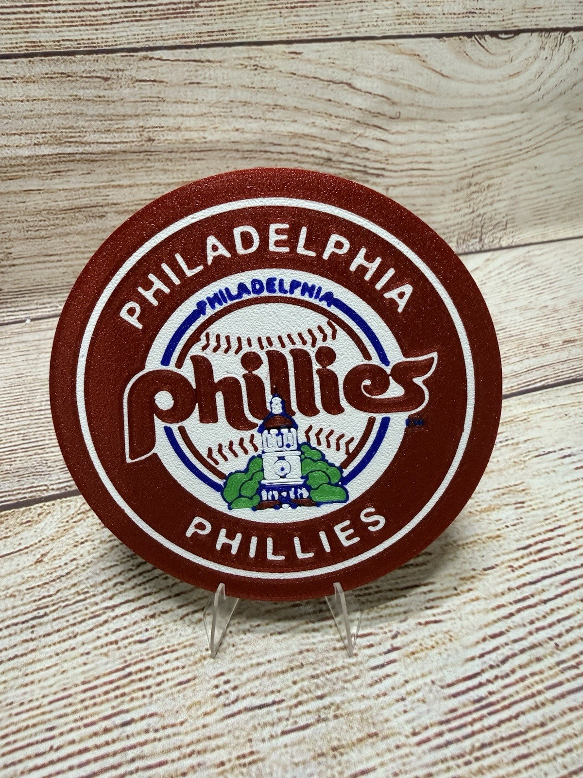 Philadelphia Phillies Custom Drink Coasters Set Of 4 With Holder