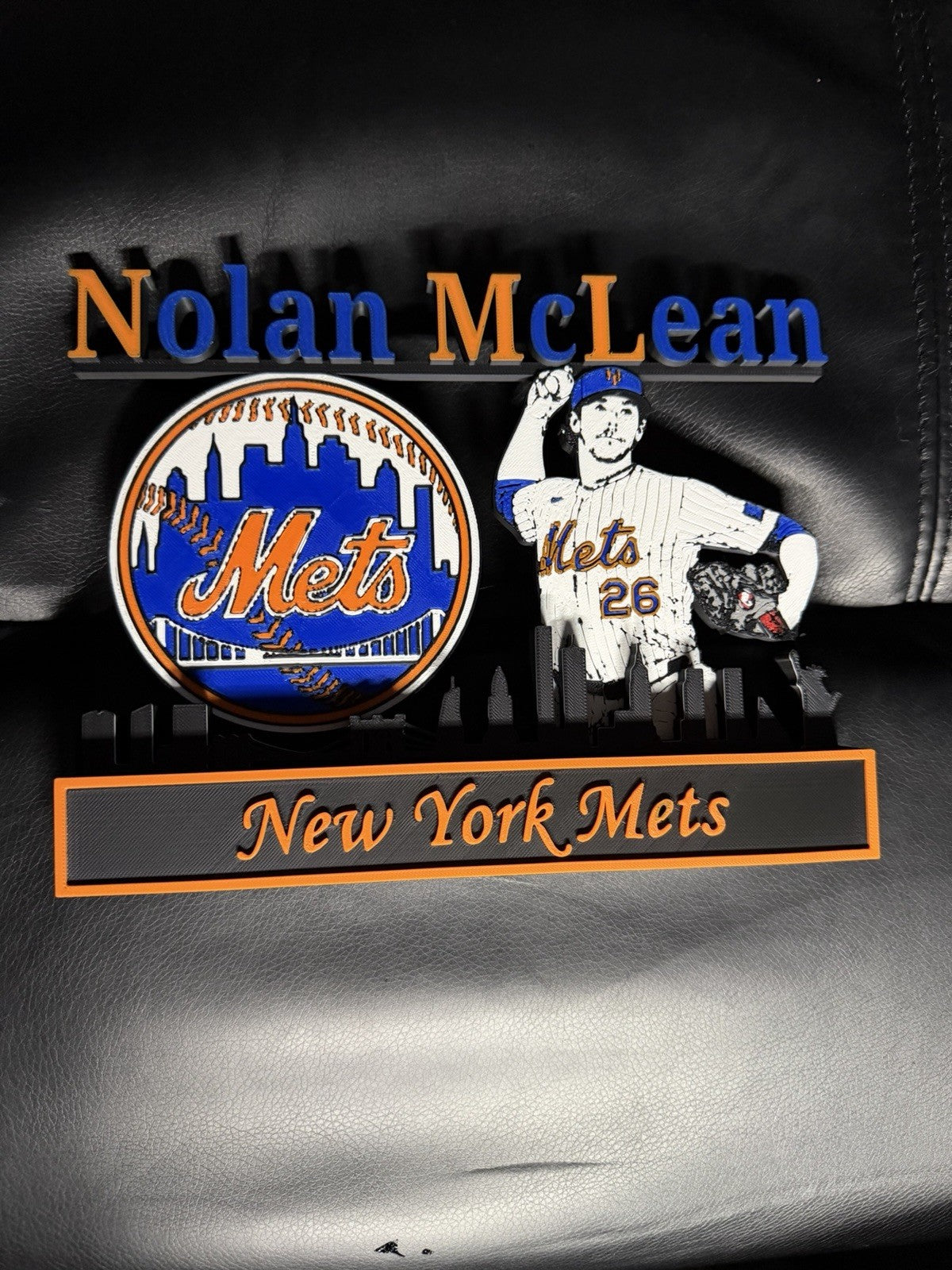 Nolan McLean Inspired Desktop Display 3D Printed Skyline Backdrop 9-10” Wide