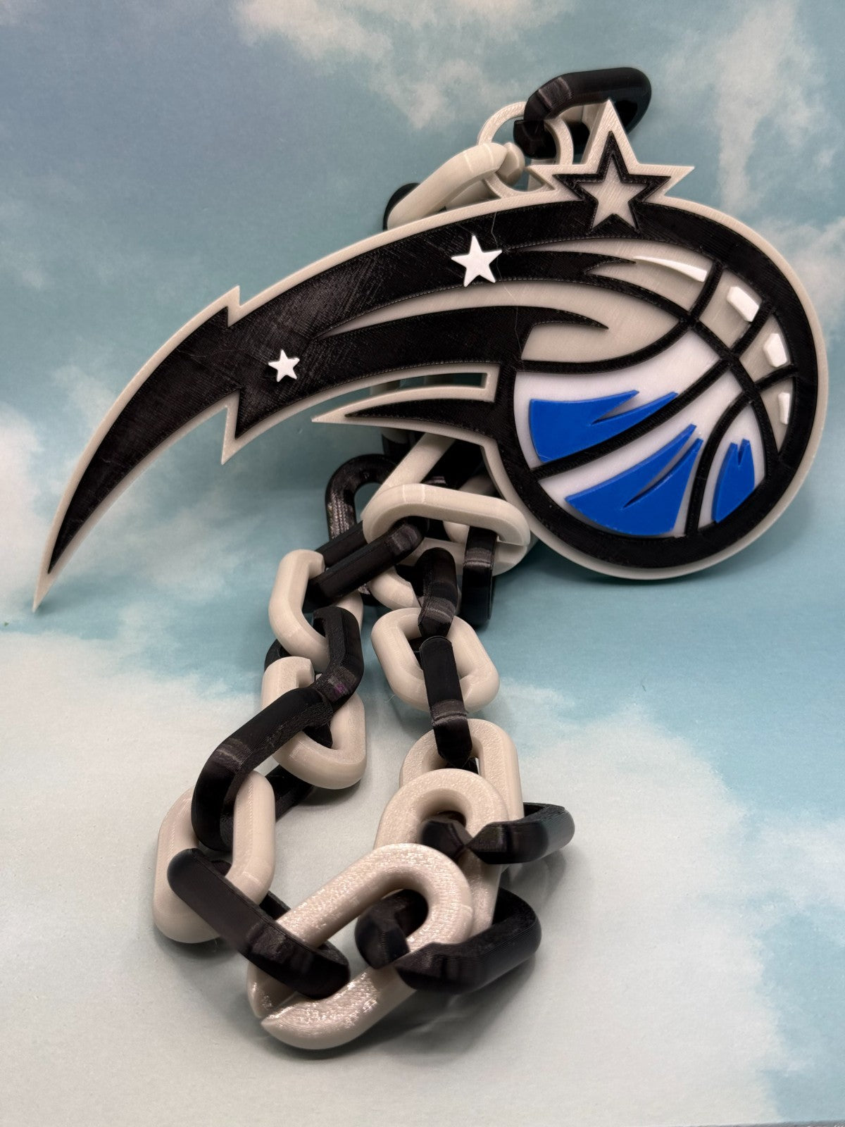Orlando Magic Oversized Logo Necklace, Pendant Handmade 3D Printed