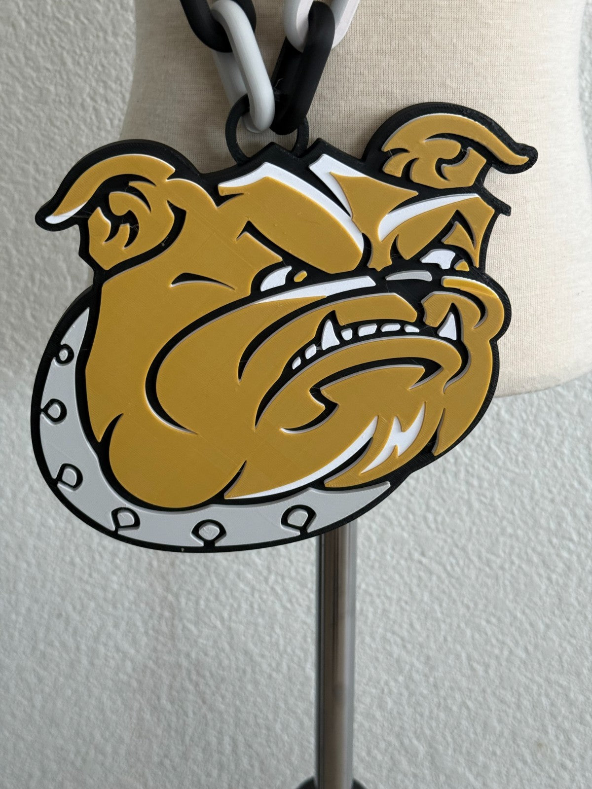 Bryant Bulldogs Oversized Necklace, Turnover Hype Chain HandMade 3D Printed