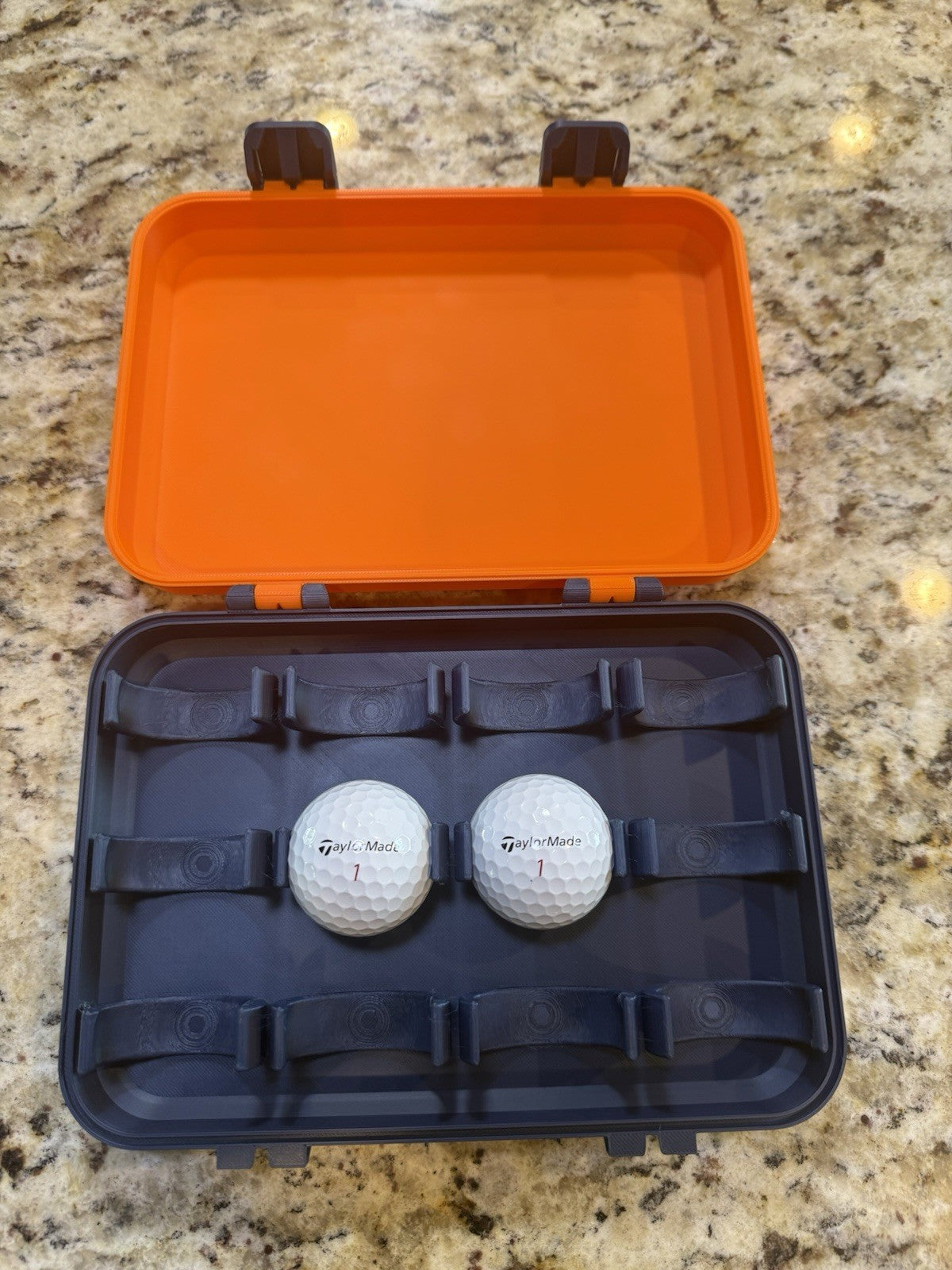 New York Islander Golf ball box 3d printed Fits 12 golf balls Balls not included