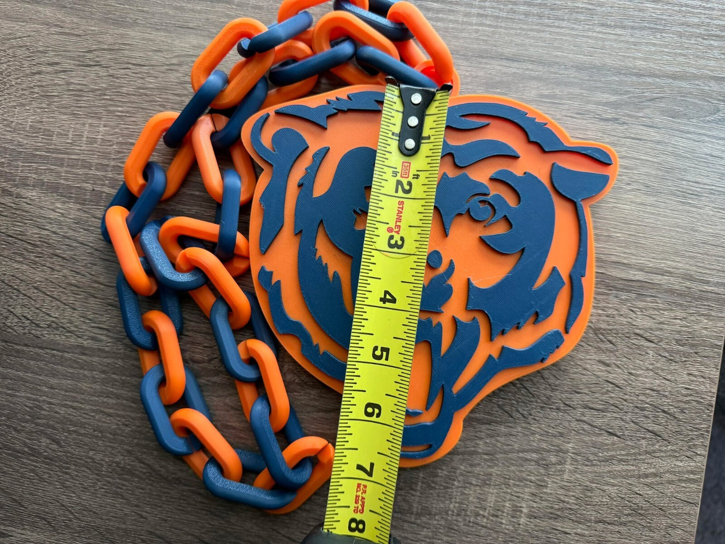 Chicago Bears Oversized Necklace, Hype Chain [Made to Order]