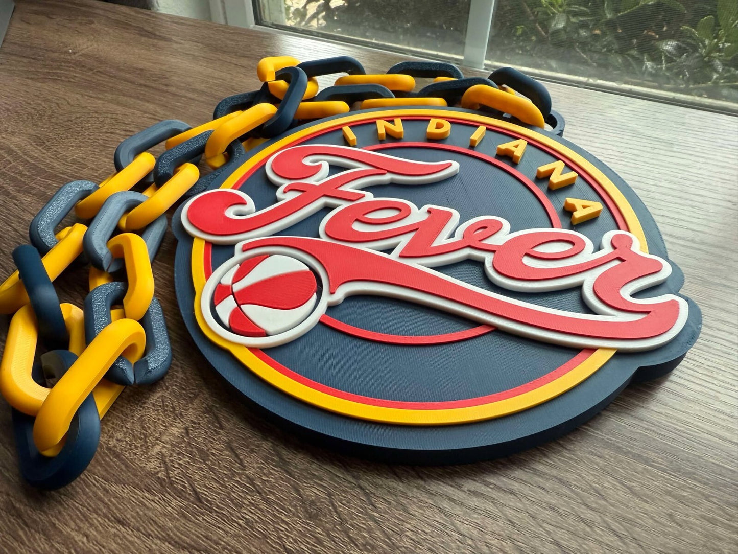 Indiana Fever Oversized Necklace, Pendant Chain [Made to Order]