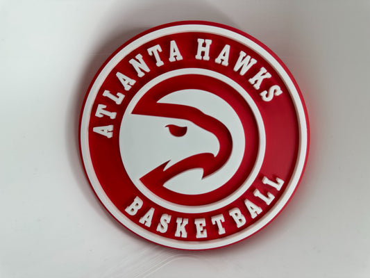 Atlanta Hawks Logo 2020 3D Printed Logo Wall Sign