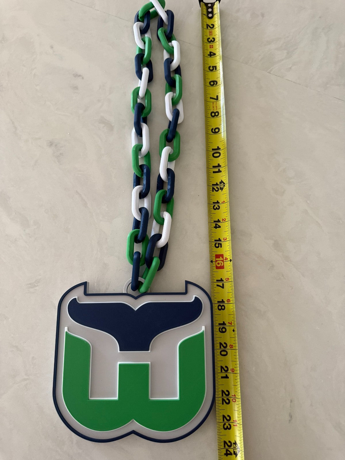 Hartford Whalers Oversized Necklace, Hype Chain