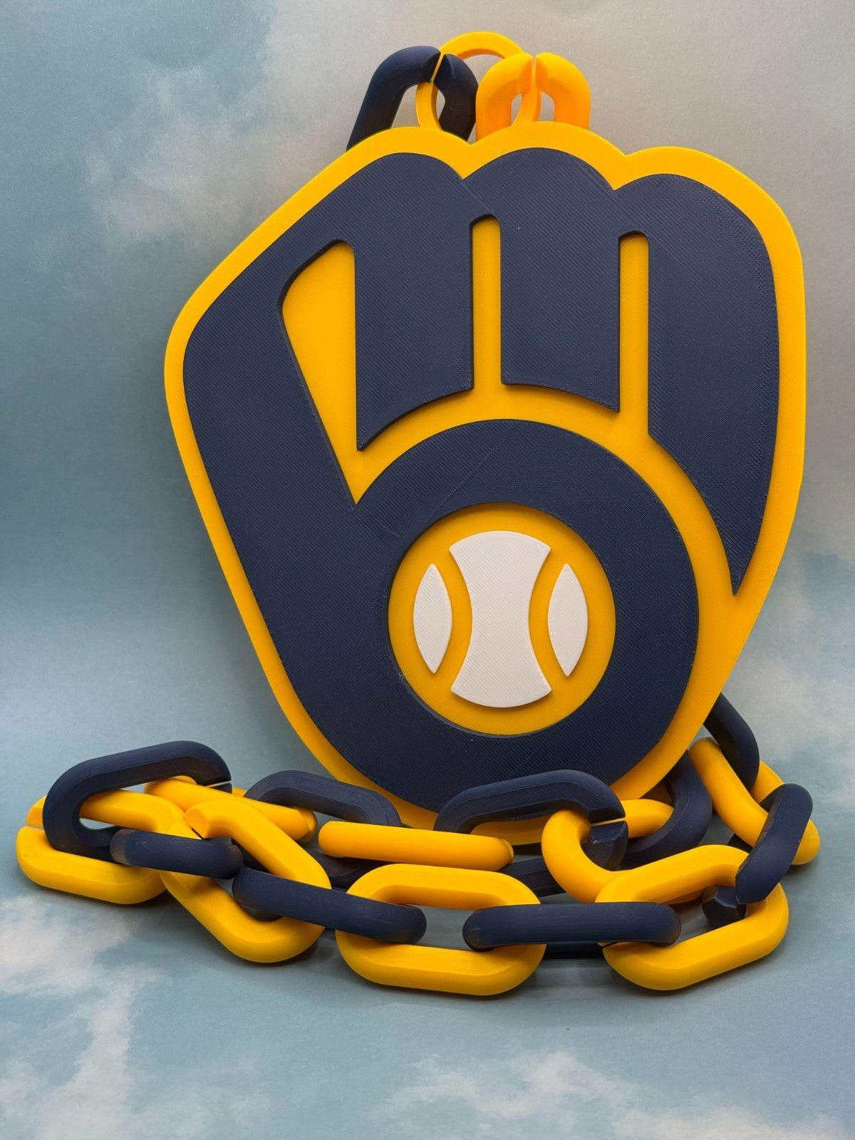 Milwaukee Brewers Oversized Logo Necklace, Pendant