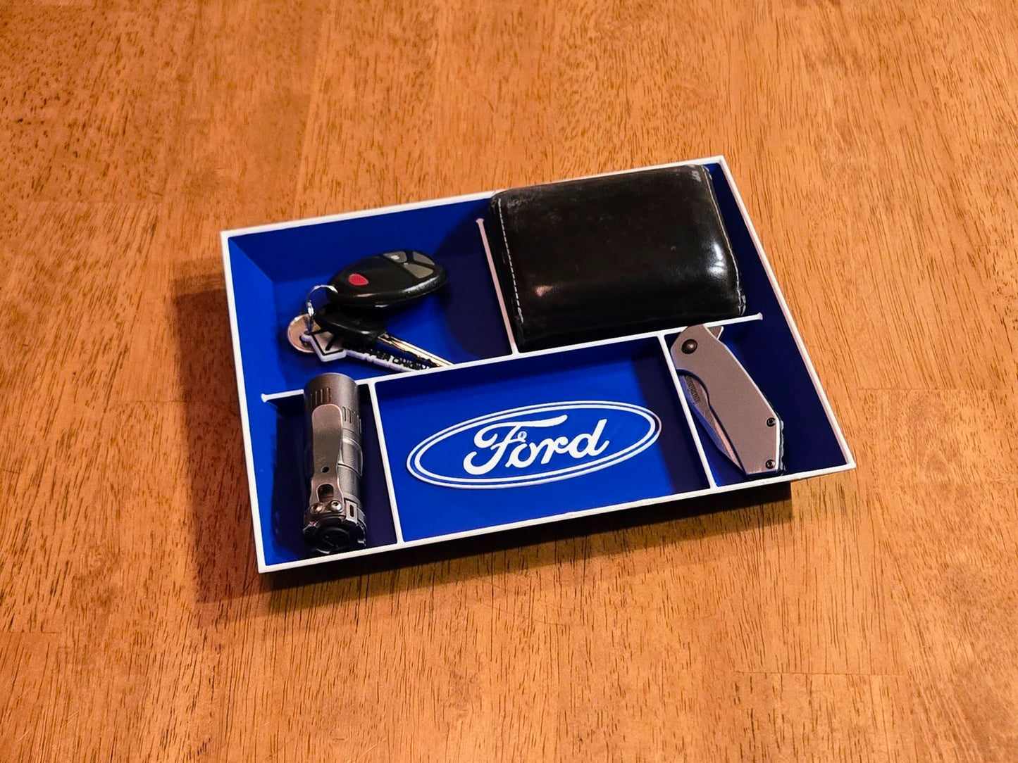 Ford EDC Dump Tray 3D Printed Valet Desk Organizer Nightstand Catchall