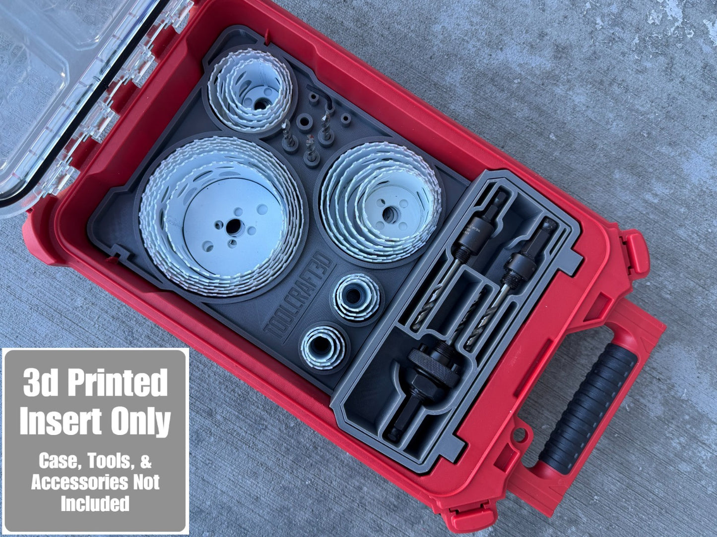 Insert for Milwaukee HOLE DOZER 28pc Hole Saw Bit Set & Packout Organizer