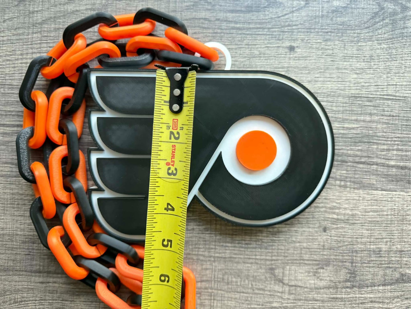 Philadelphia Flyers Oversized Necklace, Hype Chain [Made To Order]
