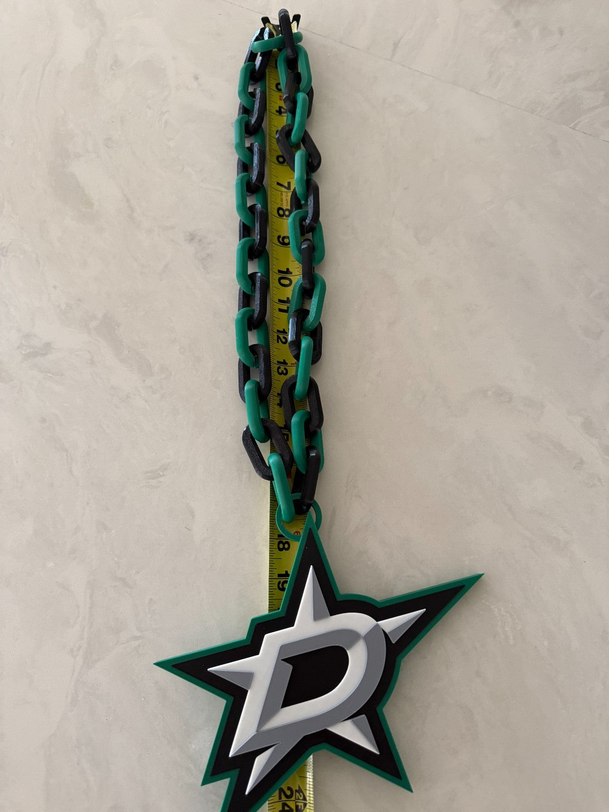 Dallas Stars Oversized Necklace, Chain Logo Pendant,A Little Less For A Lot More