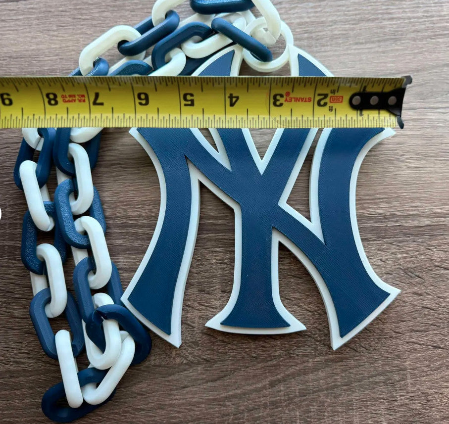 New York Yankees 3D Printed Sports Chain, Necklace [Made To Order]