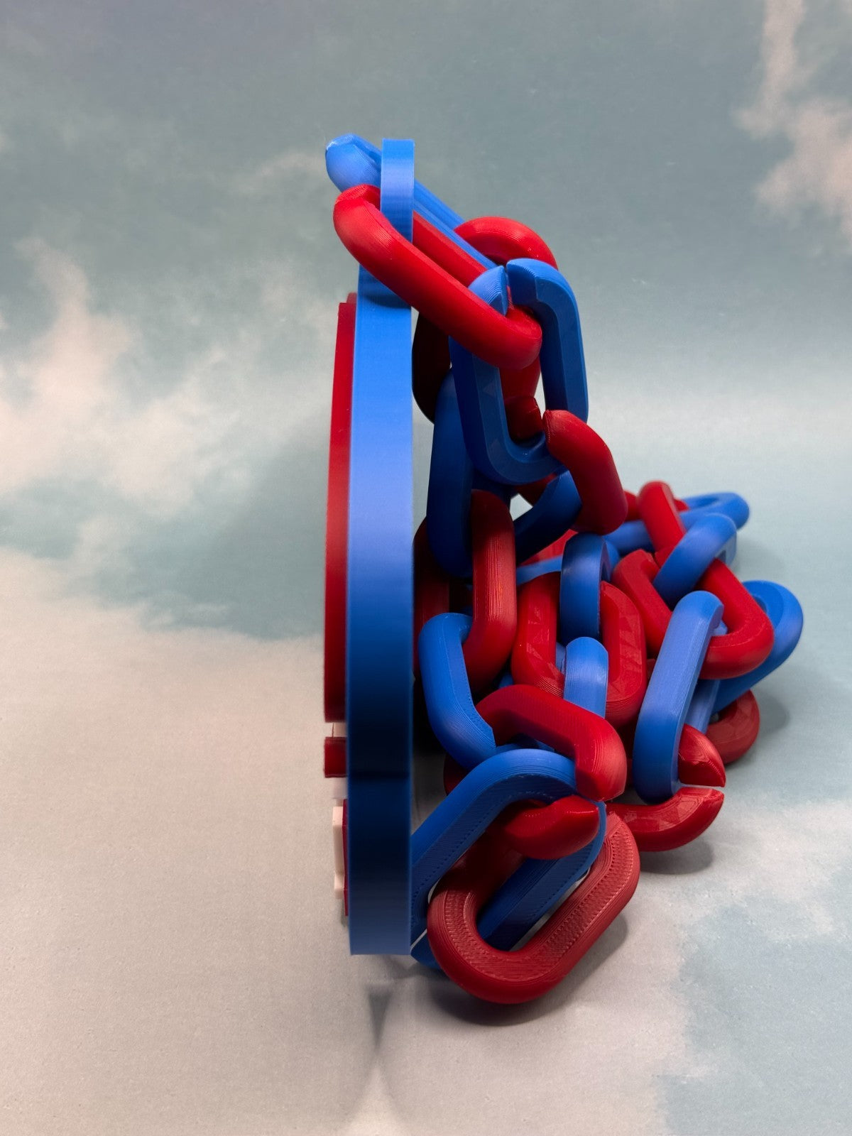 UMass Lowell River Hawks Oversized Necklace, Hype Chain Handmade 3D Printed