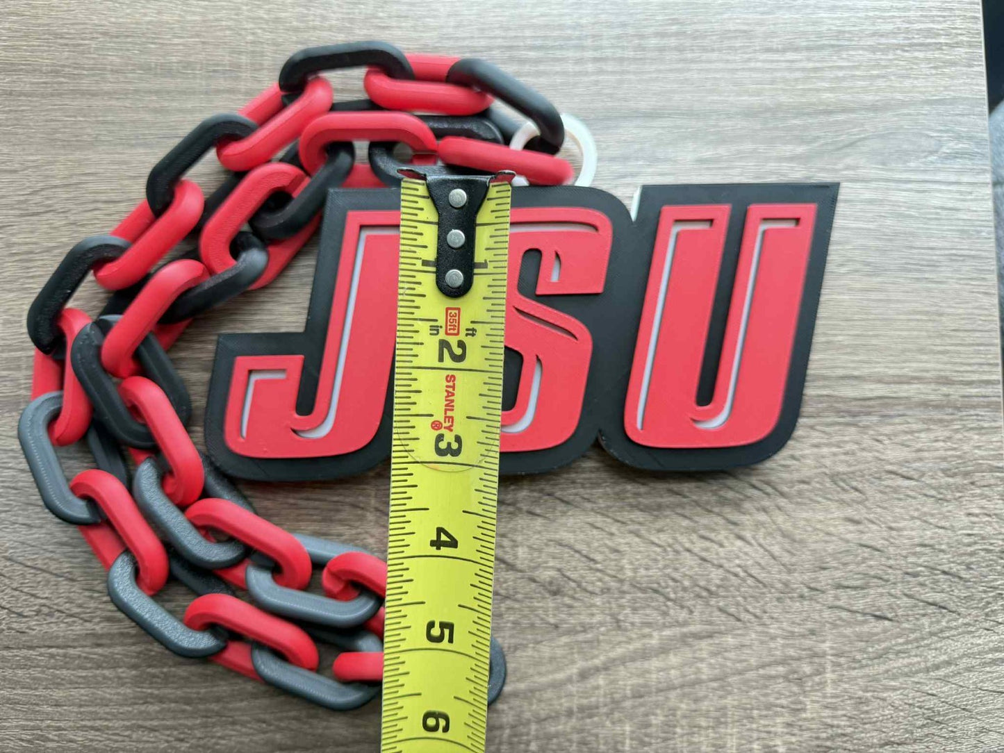 Jacksonville State Gamecocks Logo Oversized Necklace, Pendant Chain