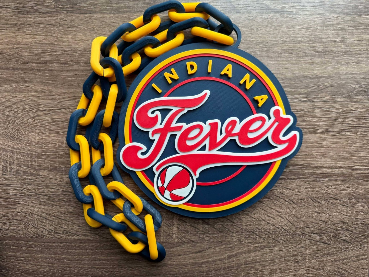Indiana Fever Oversized Necklace, Pendant Chain [Made to Order]