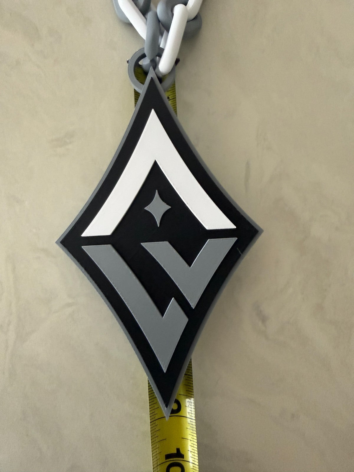 Las Vegas Aces Oversized Necklace, Hype Turnover Chain HandMade 3D Printed