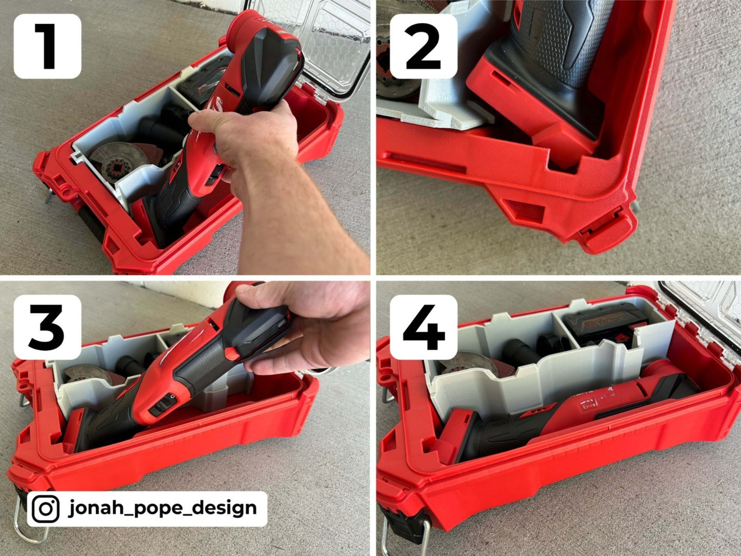 Jonah Pope Insert for Milwaukee Packout & M18 Fuel Multi-tool  (Insert Only)