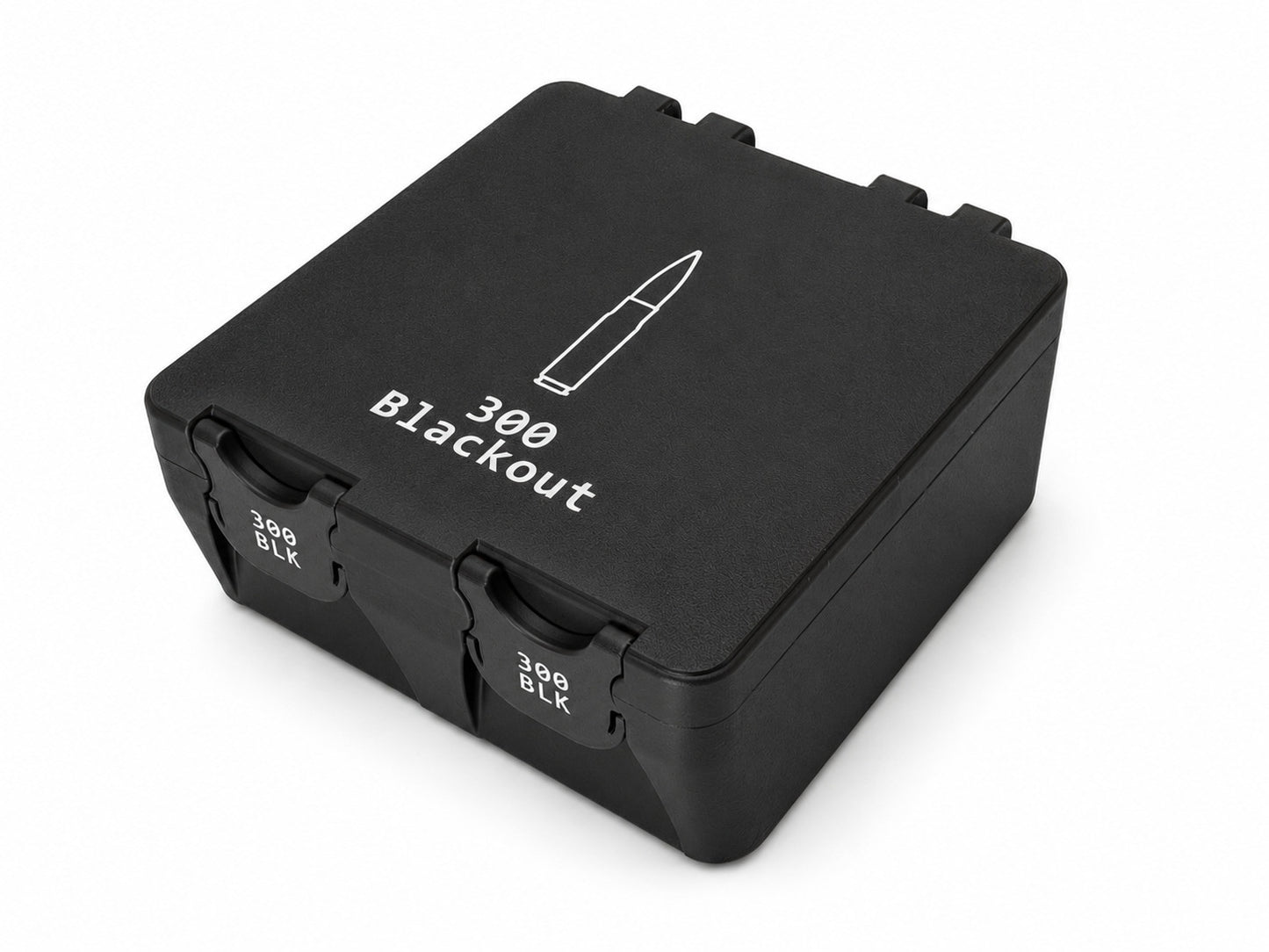 300 Blackout Ammo Box – 100 Rounds - Snap Close Storage Box | Fully Customizable