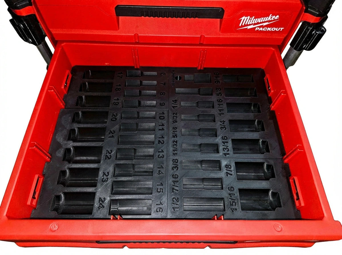 Fits Milwaukee 49-66-6805 Socket Set PACKOUT Drawer Units (Insert Only)
