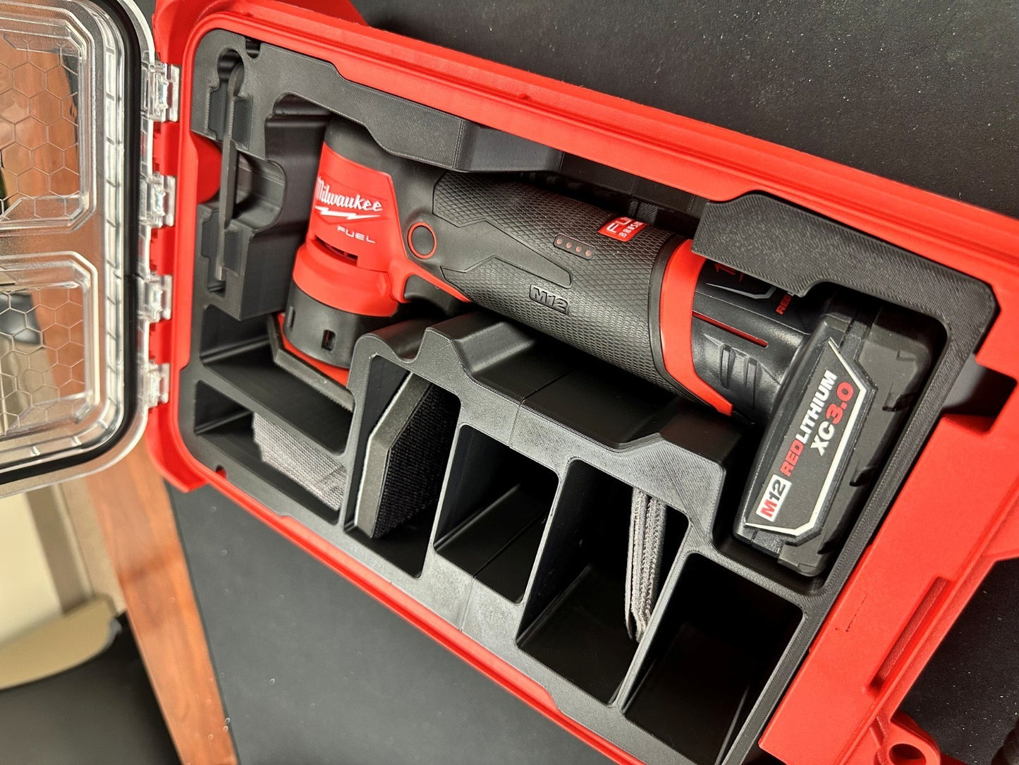 Fits Milwaukee M12 2531-20 Orbital Detail Sander PACKOUT Insert (Insert Only)