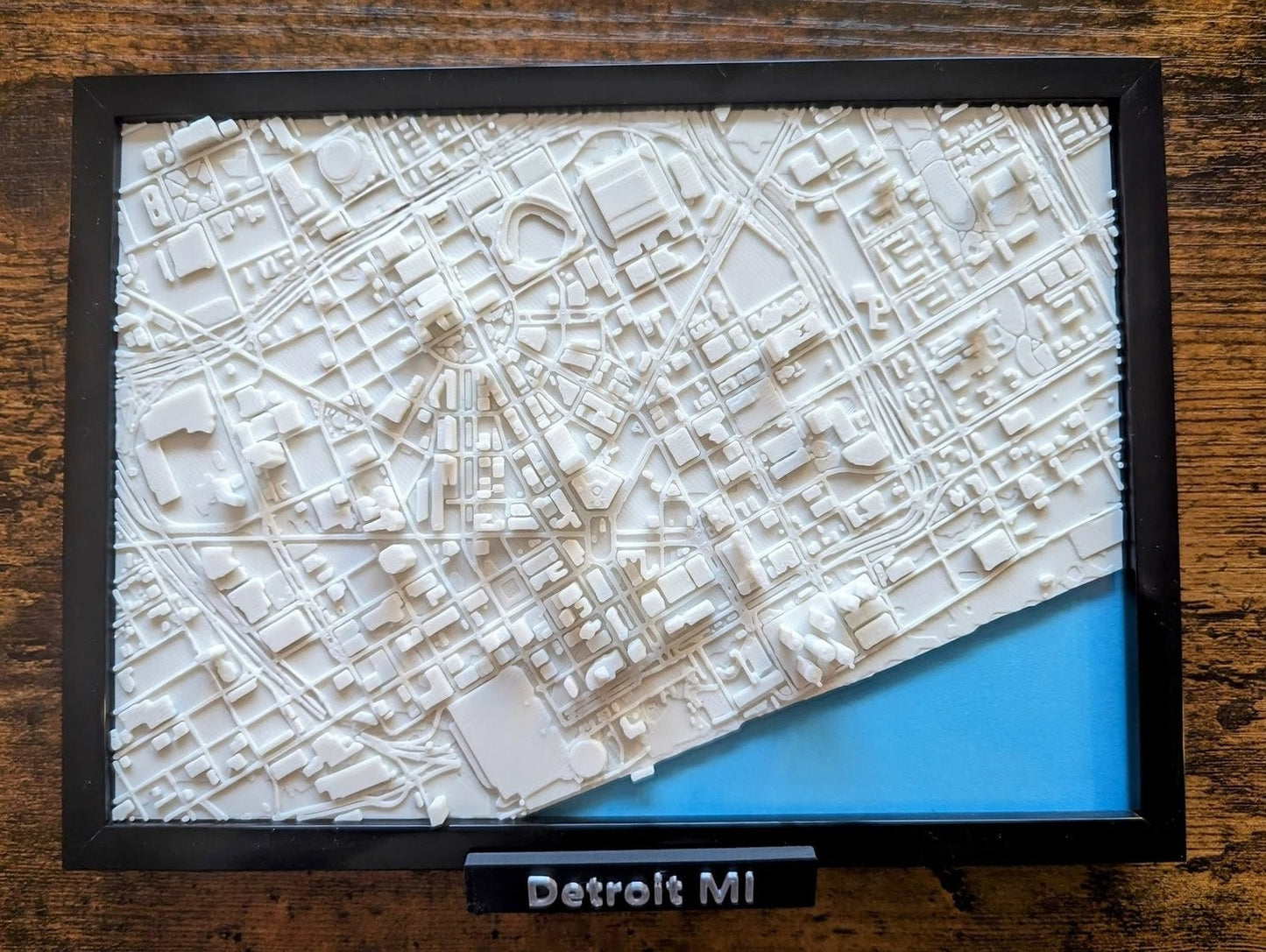Detroit Michigan USA 3D City Map