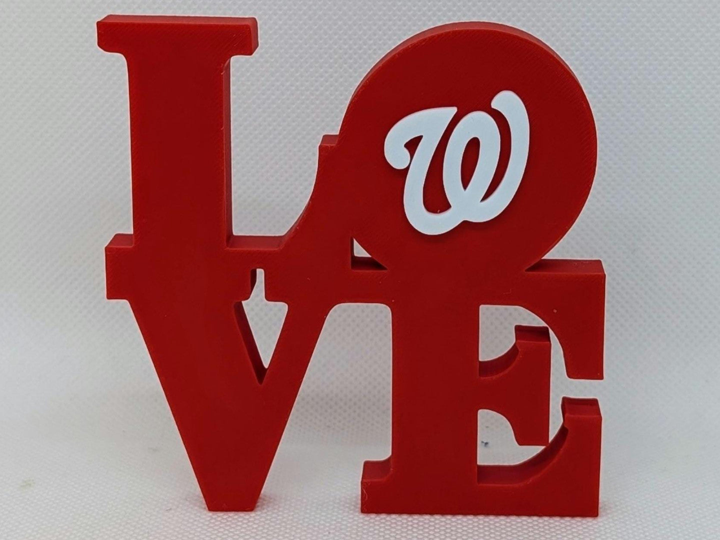 Washington Nationals Love Park Sign LOVE sign 3D Printed Wall Sign