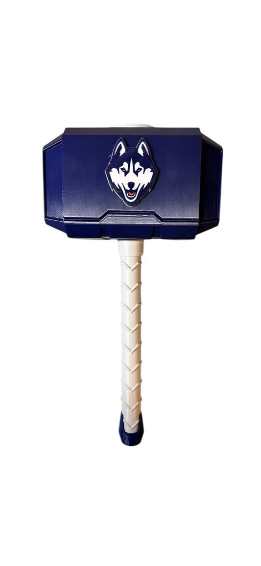 UConn Huskies NCAA Mjolnir Thor Hammer. 3D Printed Fan Art