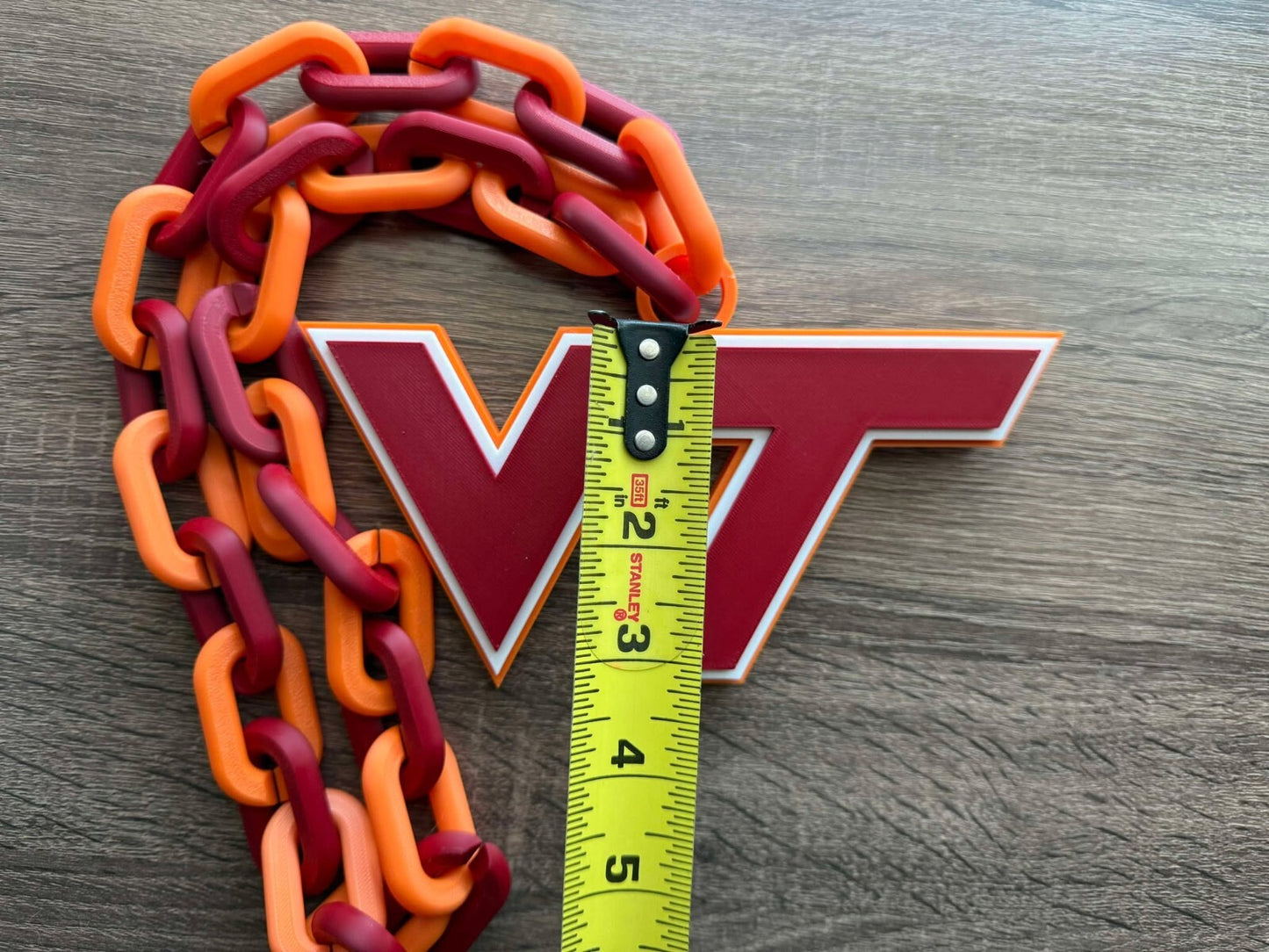 Virginia Tech Hokies Oversized Necklace, Pendant