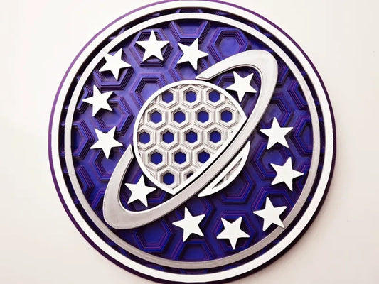 Galaxy Quest Wall Art Or Display 3D printed Dimensional Mosaic