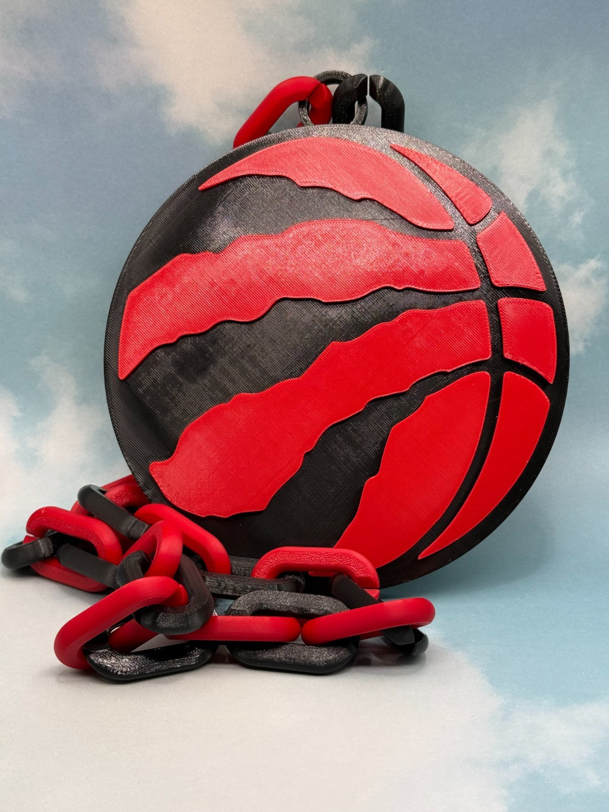 Toronto Raptors Oversized Fan Necklace, Pendant and Chain