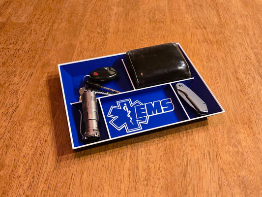 Emergency Medical Services EDC Dump Tray 3D Printed Valet Organizer Catchall