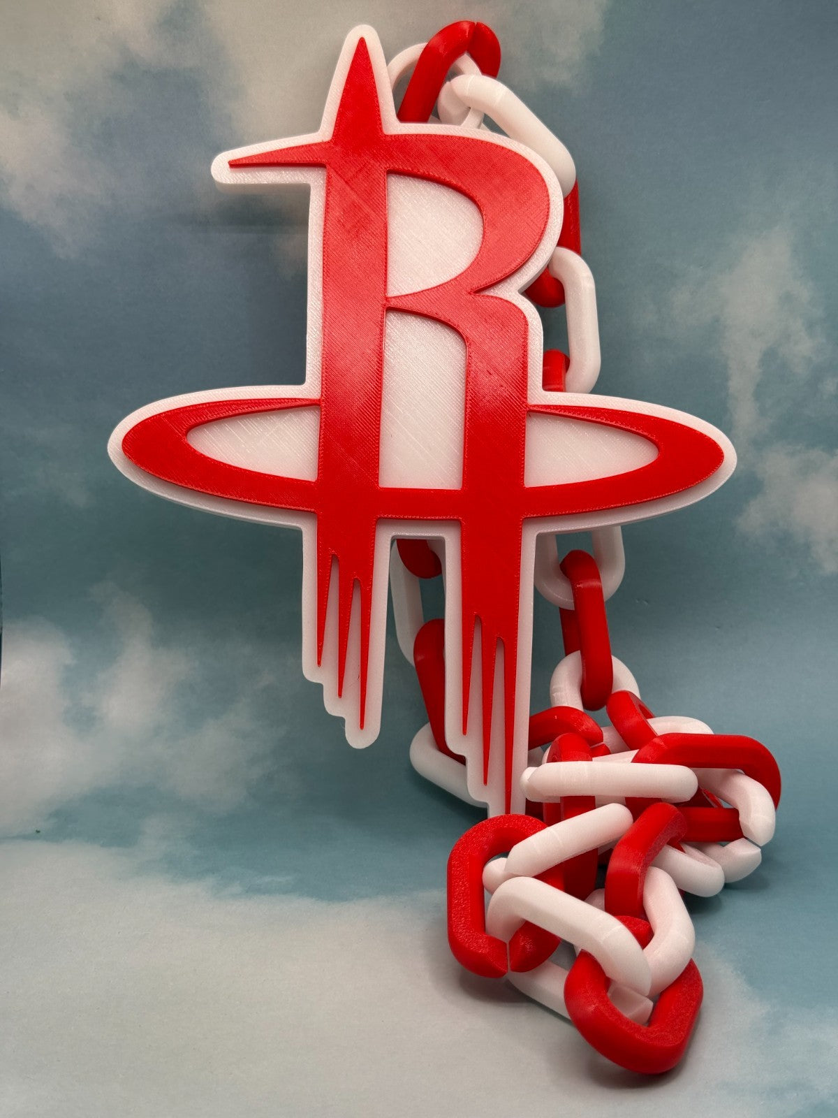 Houston Rockets Logo Oversized Necklace Pendant Handmade 3D Printed