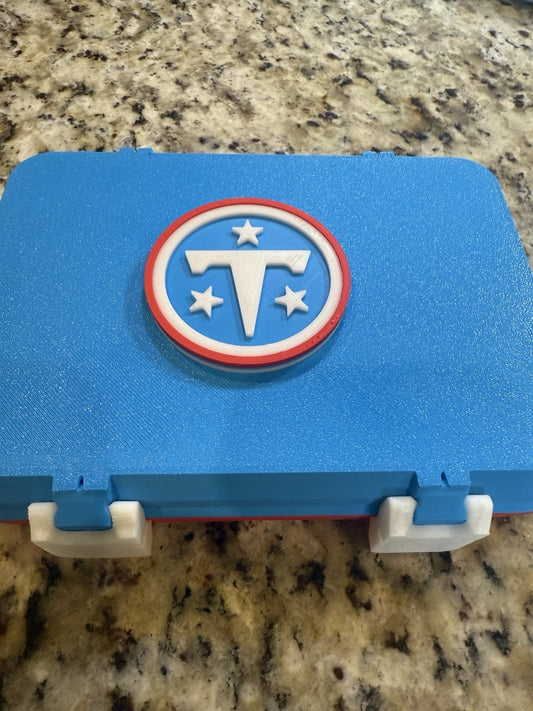 Tennessee Titans New Logo golf box. Fits 12 golf balls. 3d printed Pla plastic
