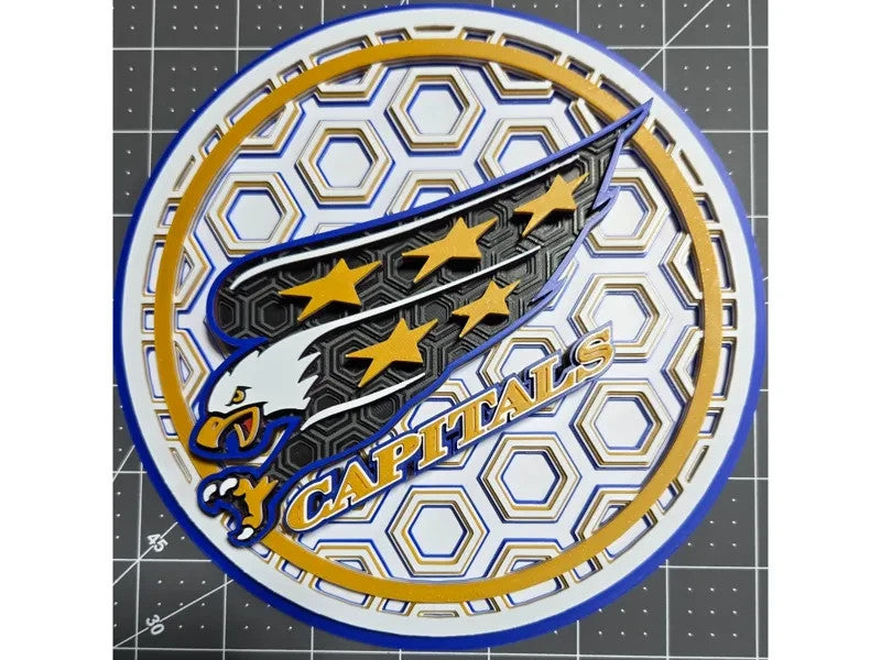 Screaming Eagles Wall Art Or Display 3D printed Dimensional Mosaic