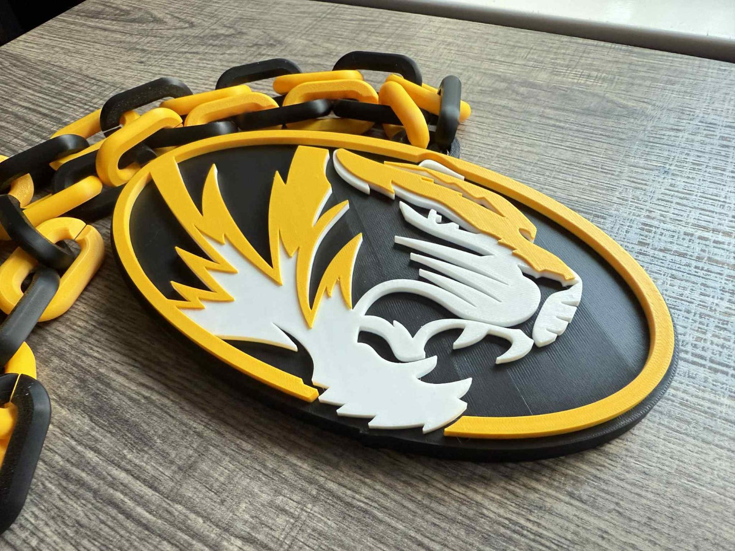 Missouri Tigers Logo Oversized Necklace, Hype Chain [Made To Order]