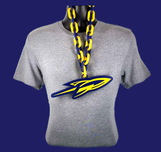 Toledo Rockets Fan Chain NCAA Big Logo Oversized Necklace Game Day Football