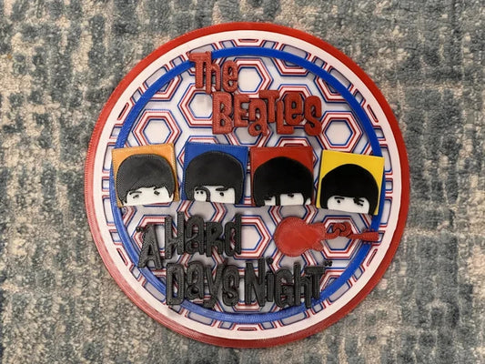 The Beatles Art Or Display 3D printed Dimensional Mosaic