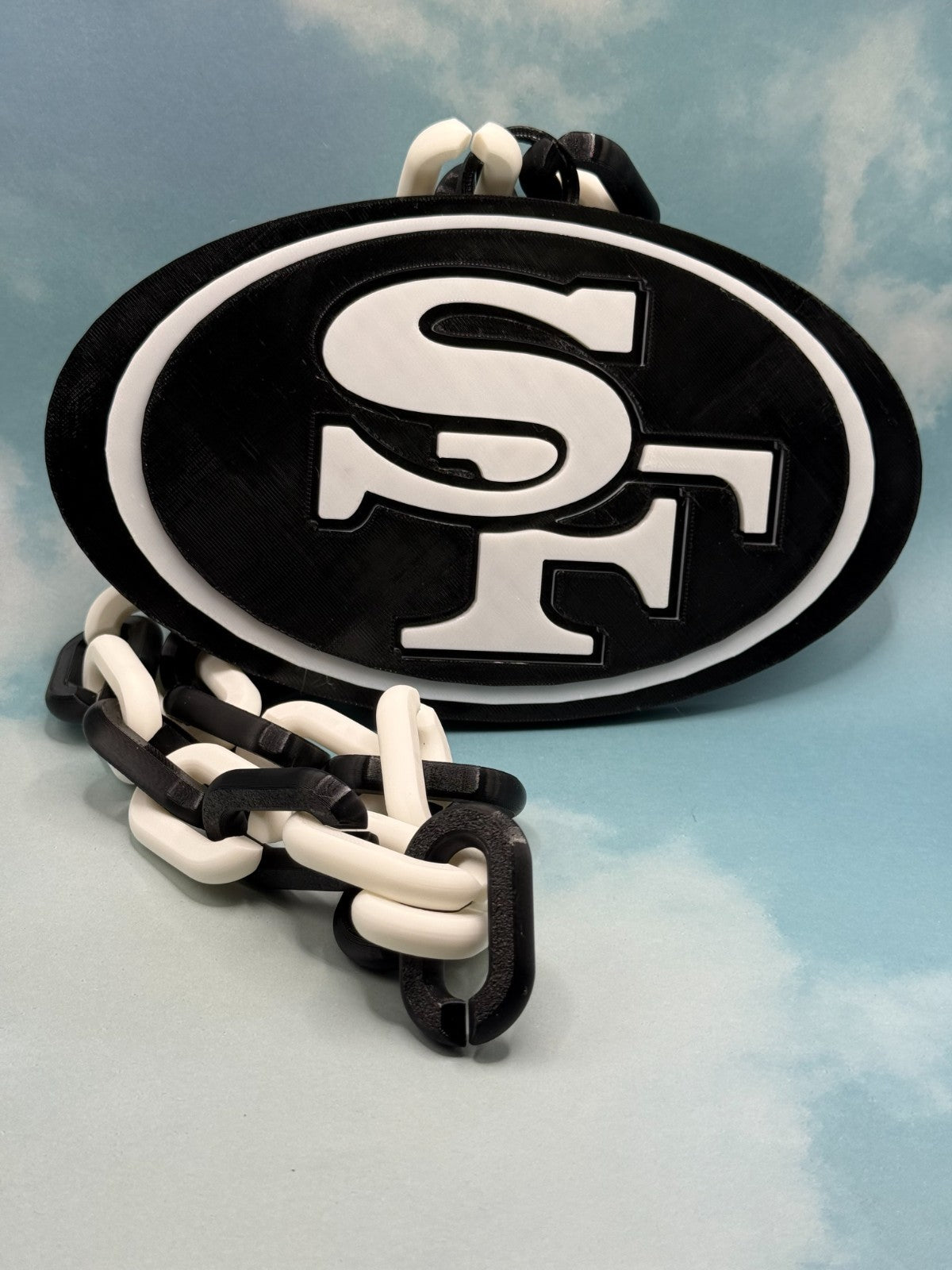 San Francisco 49'ers Logo Hype Turnover Chain Blackout Edition Handmade