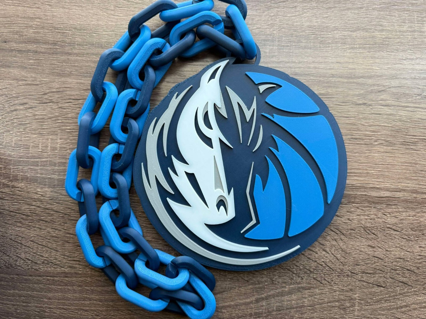 Dallas Mavericks Oversized Necklace, Pendant Chain