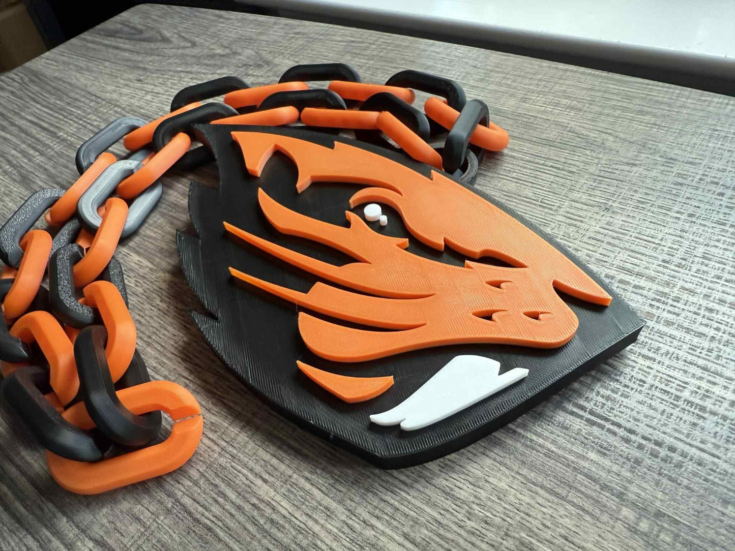 Oregon State Beavers Logo Oversized Necklace, Pendant Chain