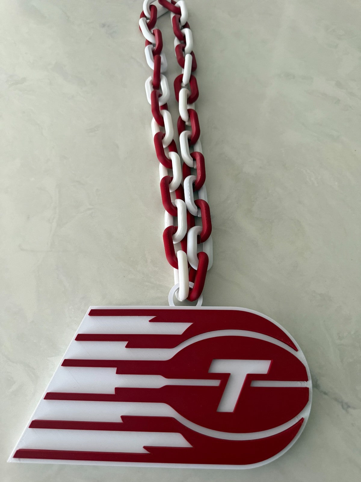 Toronto Tempo Oversized Necklace, Hype Turnover Chain WNBA Handmade 3D Printed
