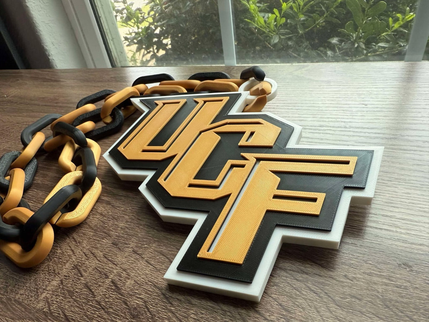 UCF Knights Oversized Necklace, Sports Chain, Pendant Chain [Made To Order]