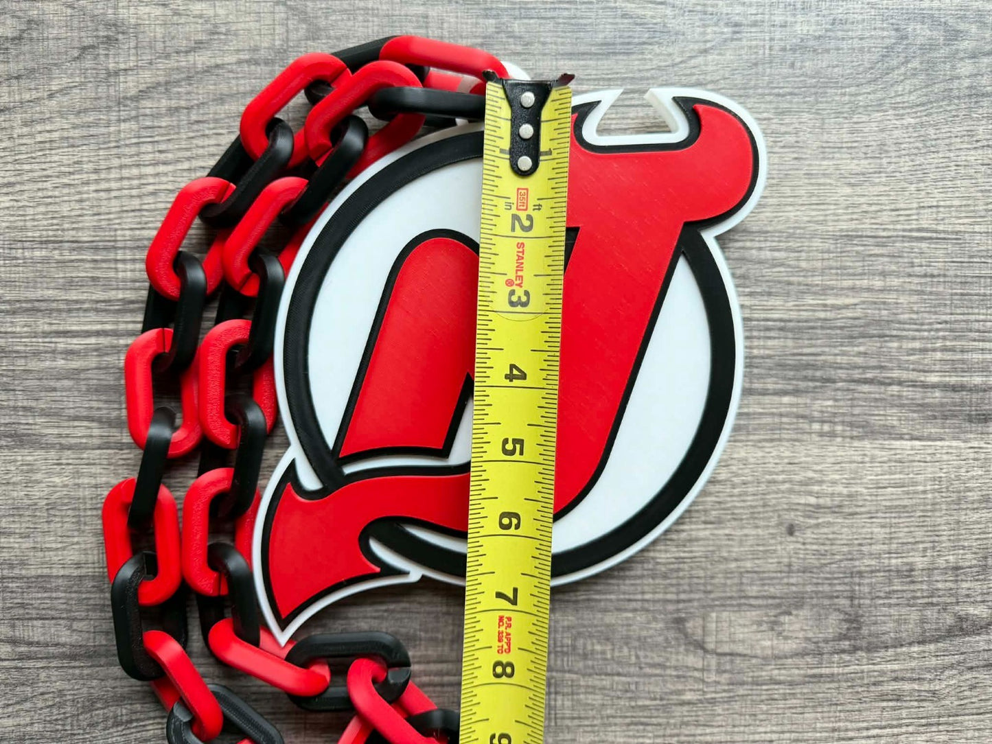 New Jersey Devils Oversized Necklace, Hype Chain [Made To Order]